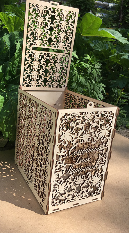 Свадебный ящик для сбора пожеланий (и не только) для жениха и невесты