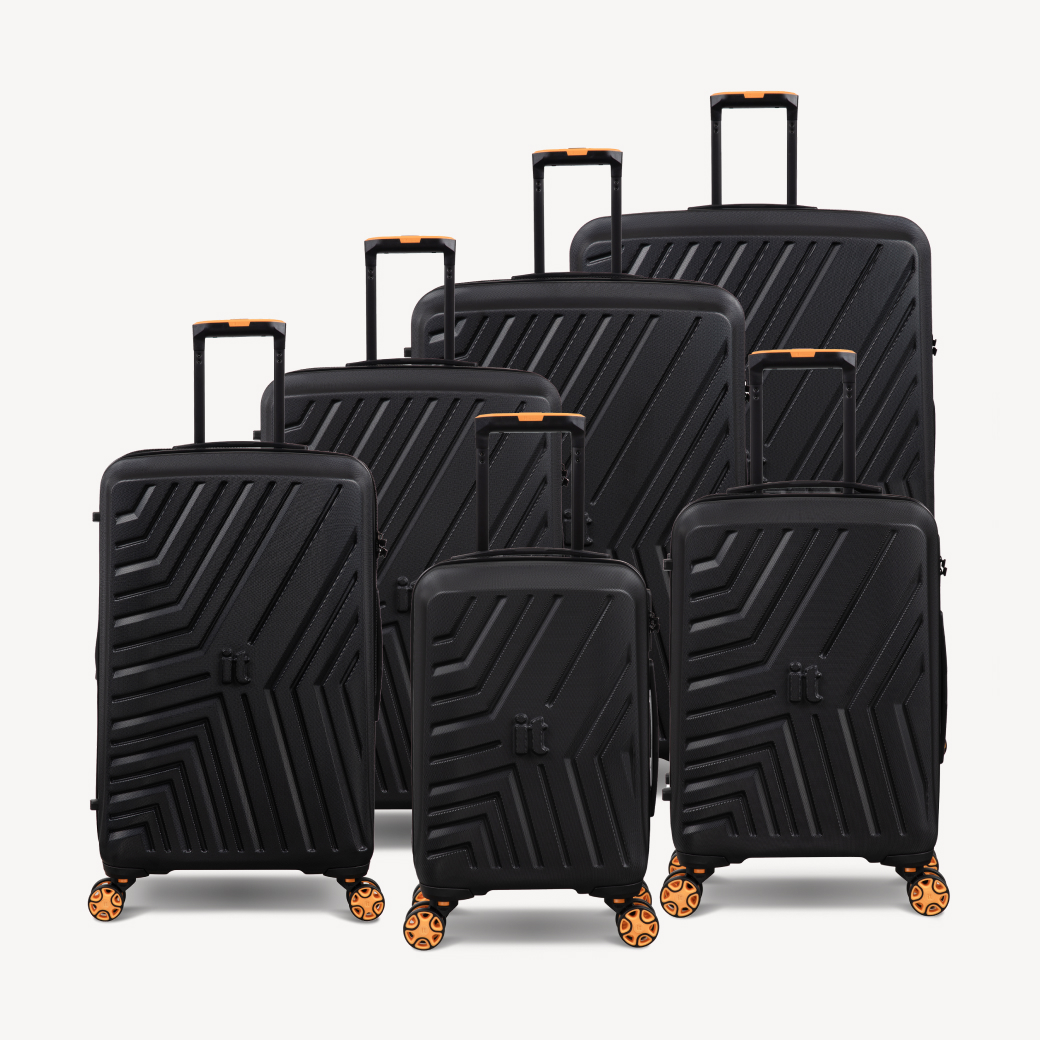 Коллекция чемоданов Luxuriant it luggage из abs-пластика (S, M, XL): увеличение объема, маневренные колеса 360°, 5 цветов