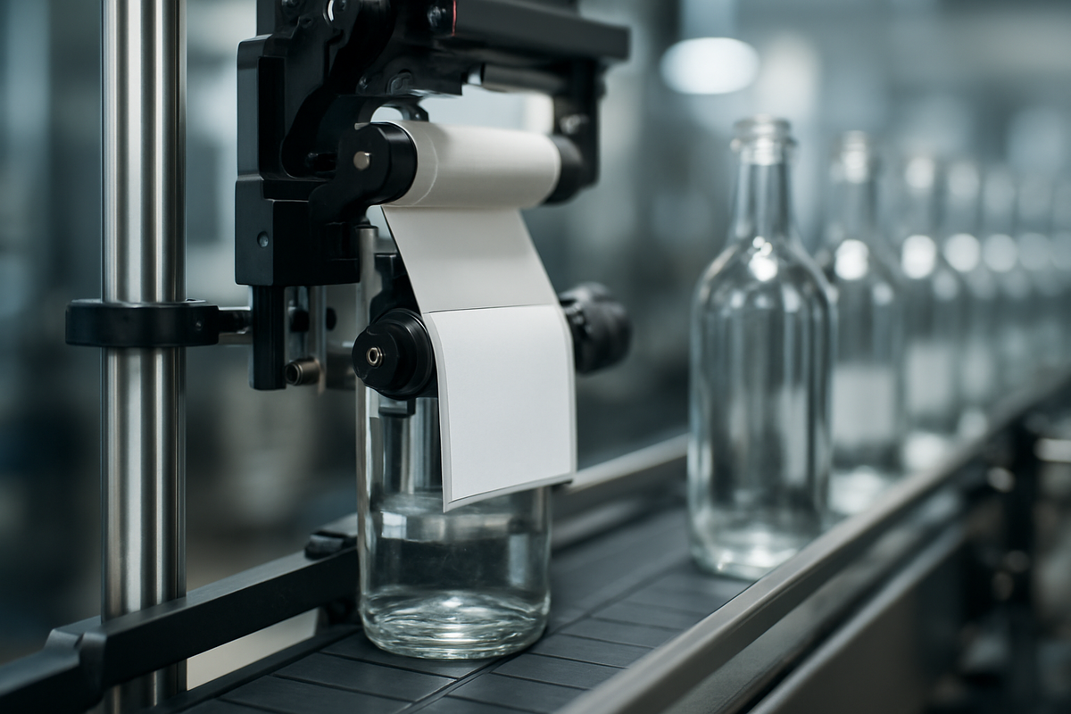 Четкая работа промышленного аппликатора с синхронизацией 