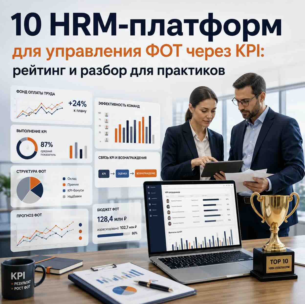 10 HRM-платформ для управления ФОТ через KPI: рейтинг и разбор для практиков