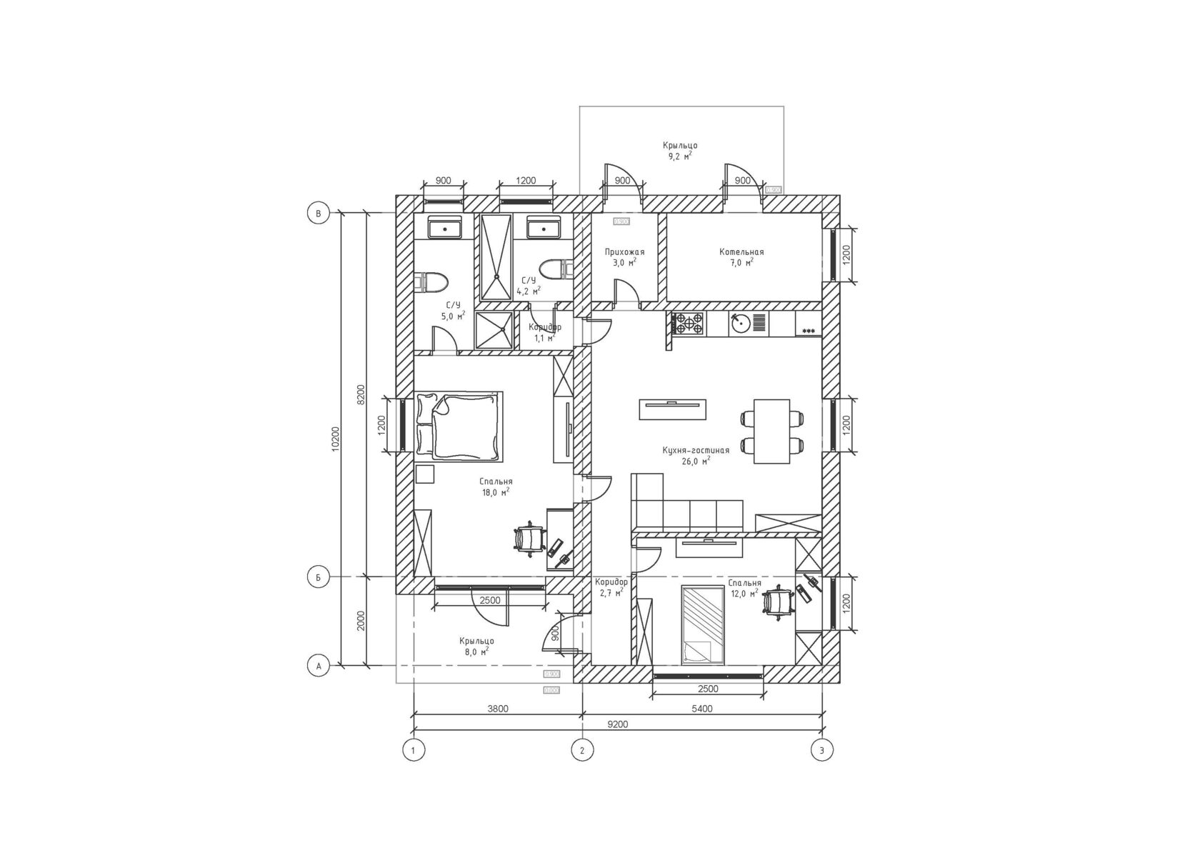 Планировка первого этажа