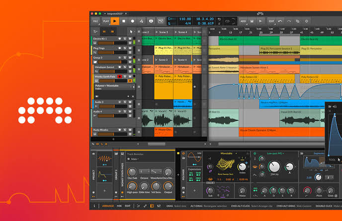 Bitwig Studio — интерфейс