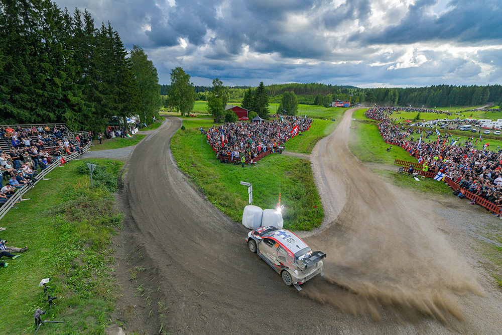 Калле Рованпера и Йонне Халттунен, Toyota GR Yaris Rally1, ралли Финляндия 2024