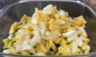 Приготовление салата «Одесса»: шаг 3