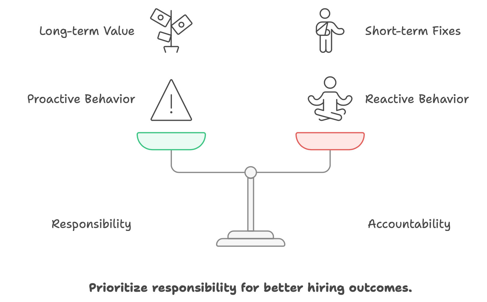 Prioritize responsibility for better hiring outcomes.