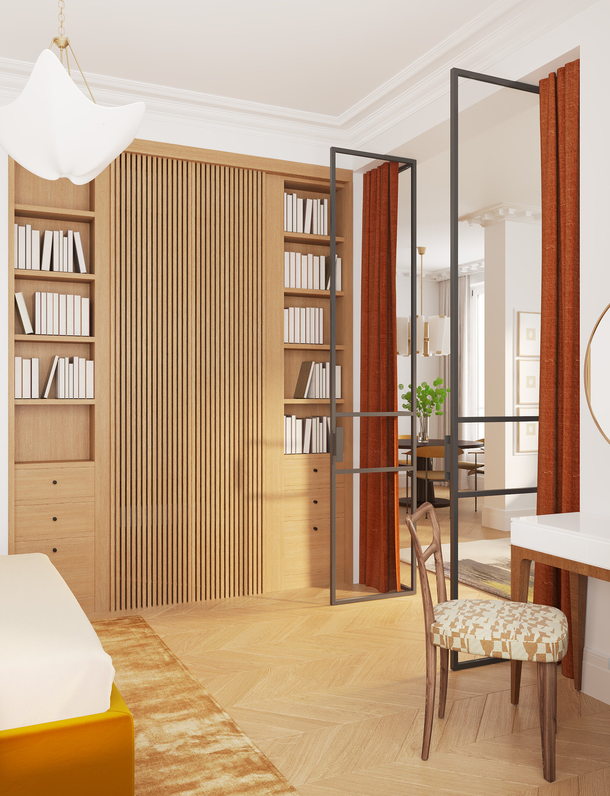 Стул Porada в спальне дизайн-проекта Екатерины Фёдоровой