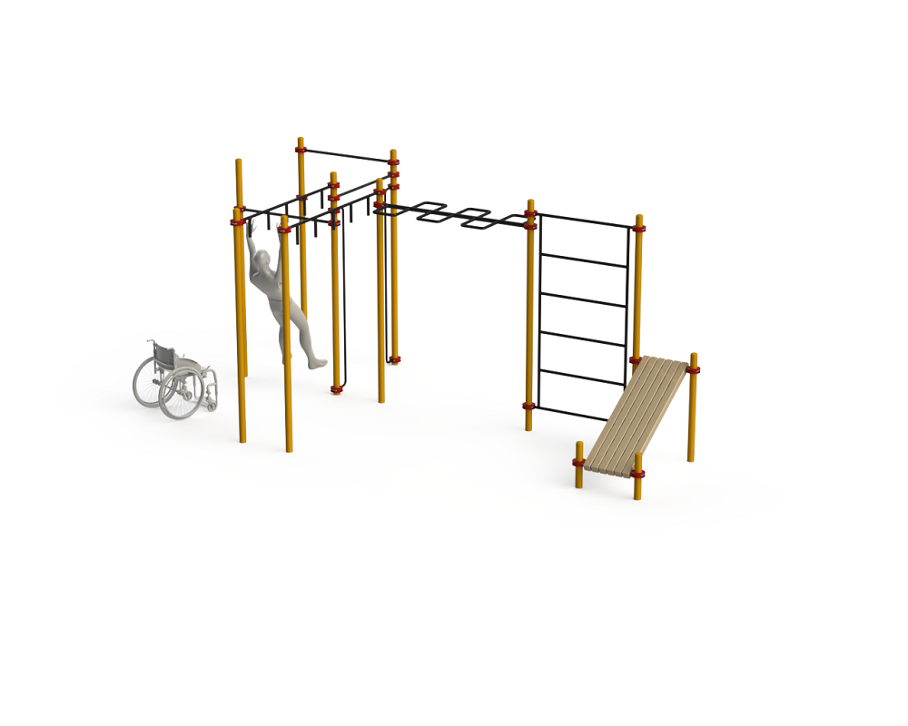 Спортивный комплекс для инвалидов. Воркаут комплекс для инвалидов-колясочников. Спортивный комплекс адаптированный для инвалидов-колясочников. Воркаут для инвалидов колясочников.