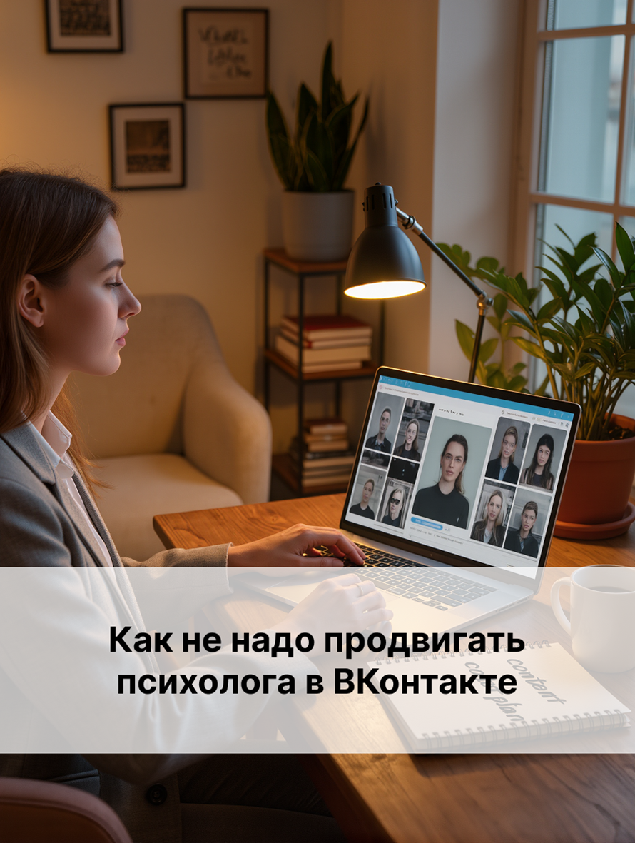 Как НЕ надо продвигать психолога в ВКонтакте: антикейс