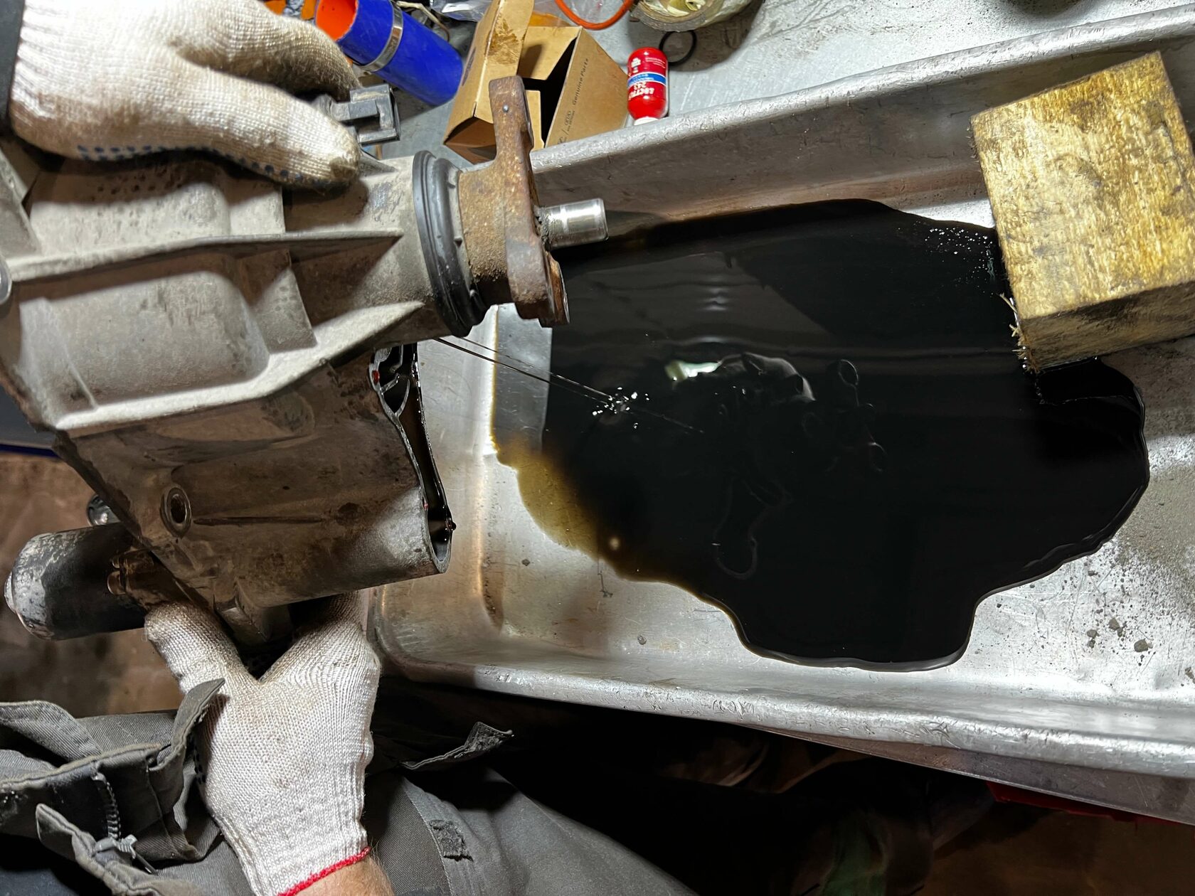 Состояние масла в муфте Hyundai