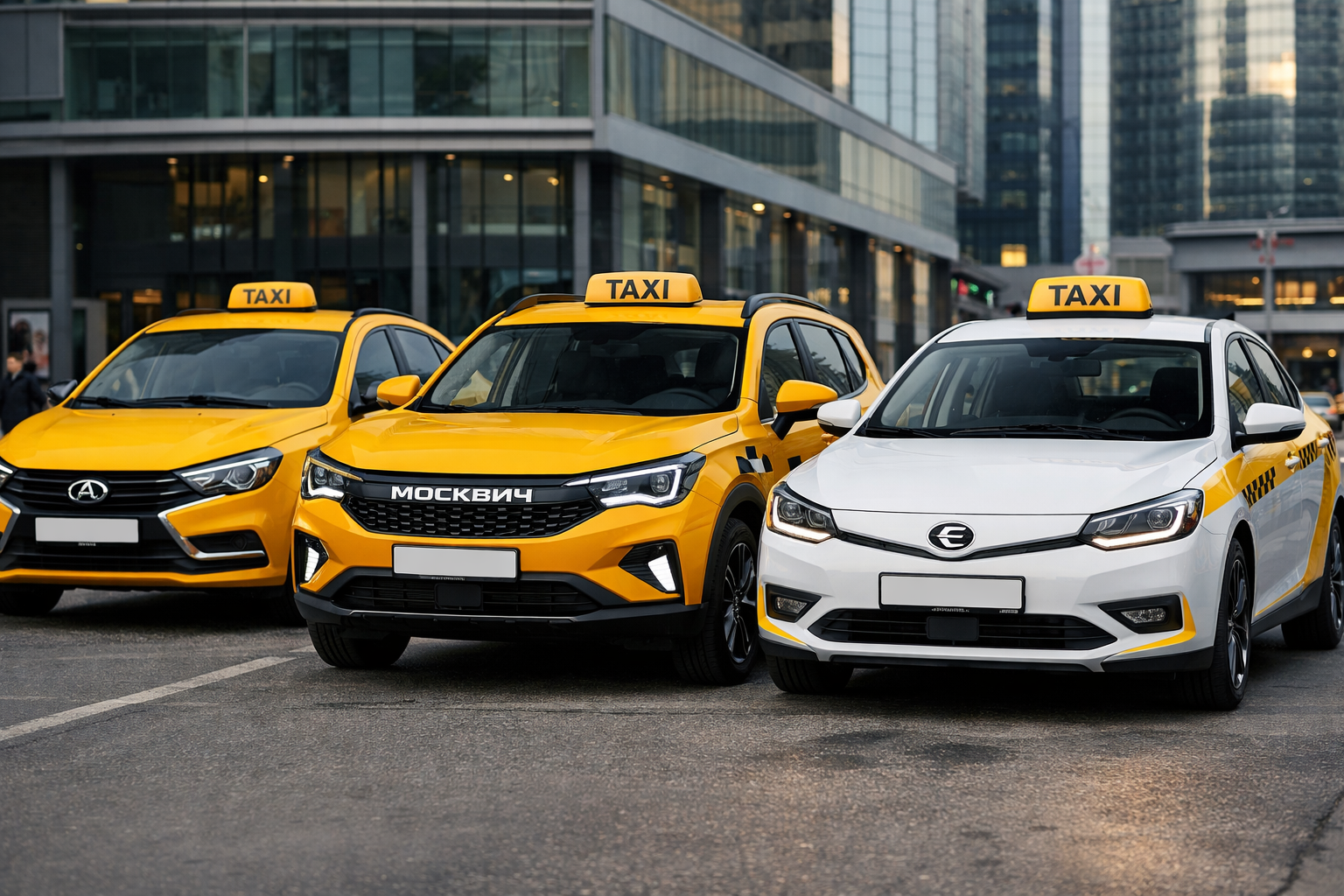 автомобили Lada, Москвич и Evolute для работы в такси по закону о локализации 2026