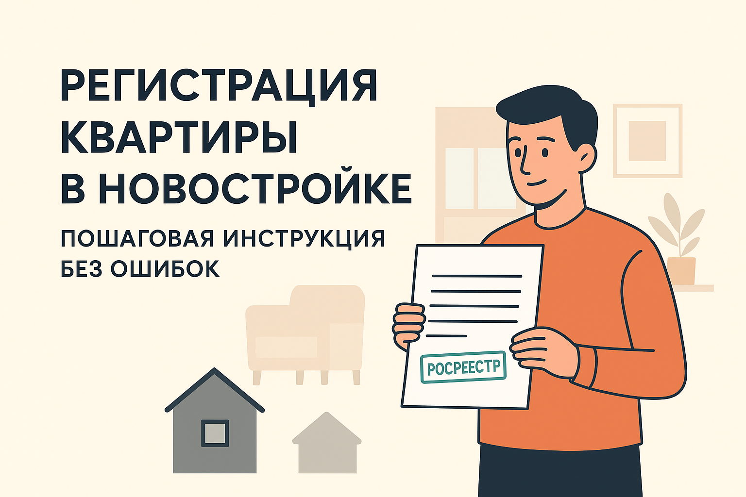 Регистрация квартиры в новостройке — пошаговая инструкция