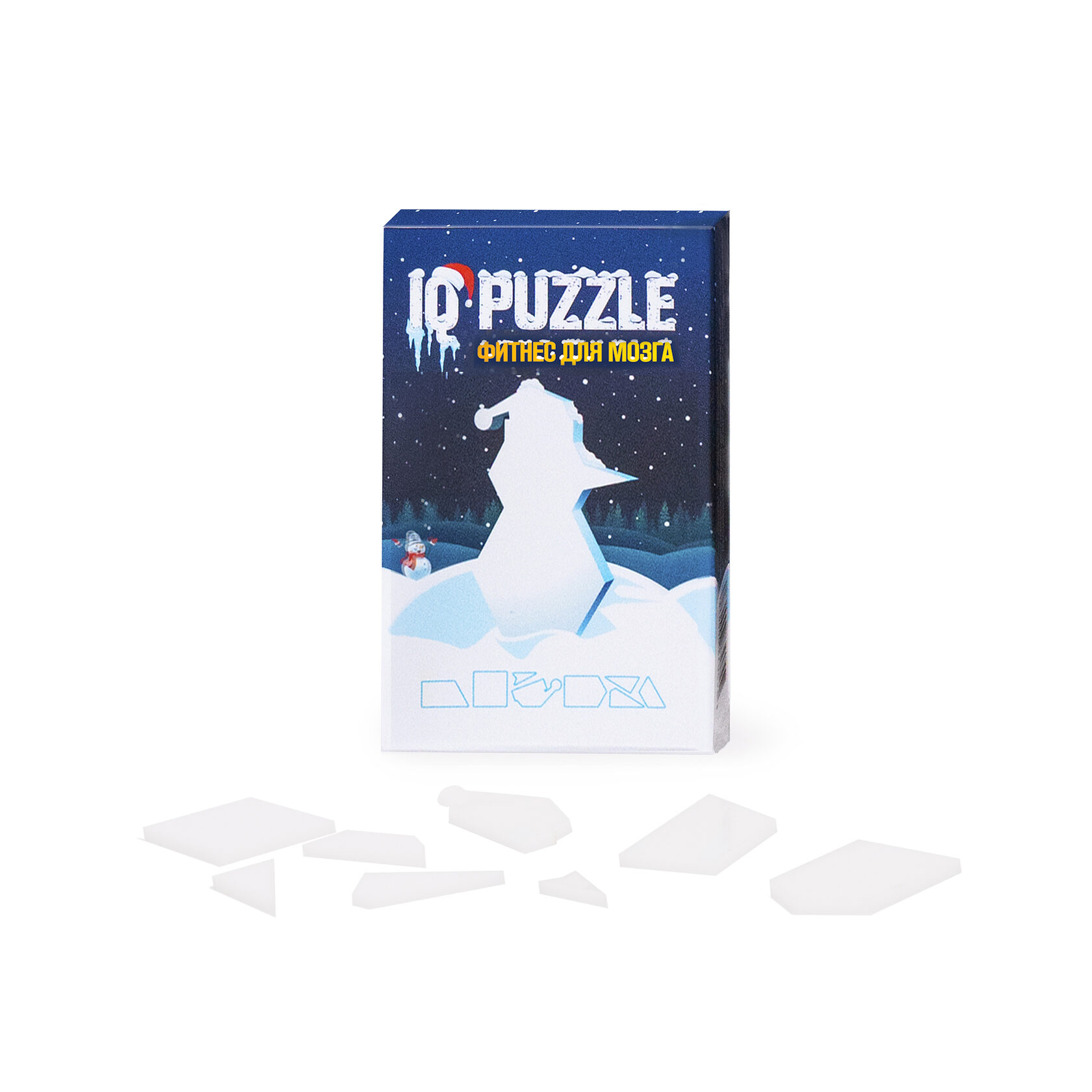 Geek puzzle. IQ пазл Снеговик. Головоломка IQ Puzzle Снеговик. Сложи снеговика из 8 деталей. IQ Puzzle новый год.