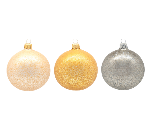 Однотонные елочные шары