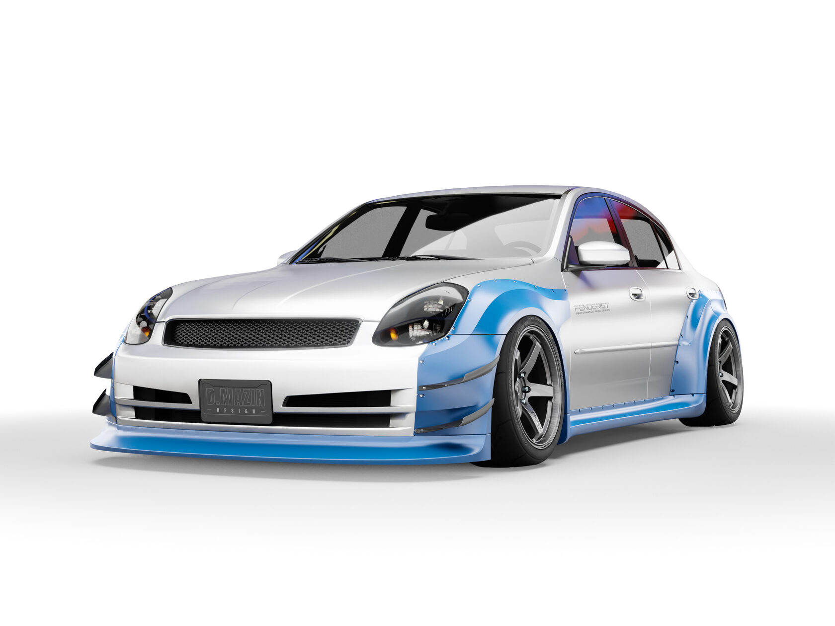 FENDERIST SPEC S Fender Flares Set WIDE BODY KIT INFINITI G35
