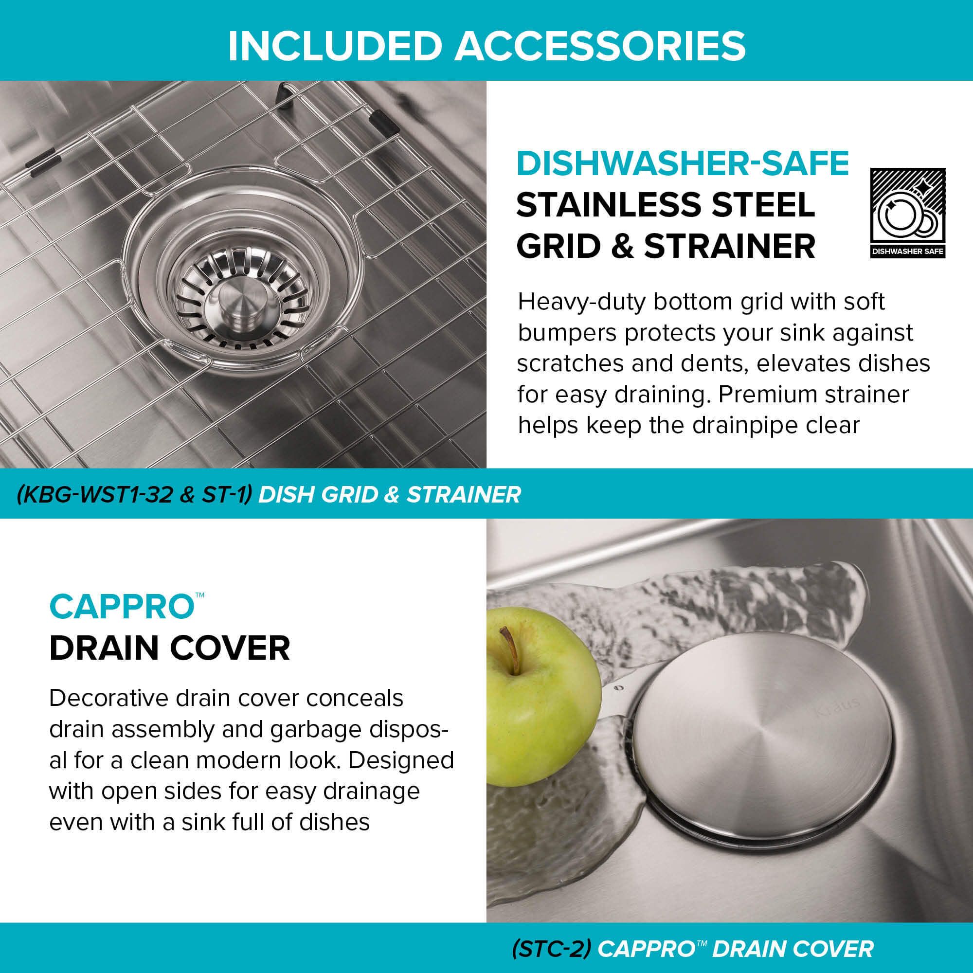 Кухонна мийка Kraus KWT300-32 - изображение 14