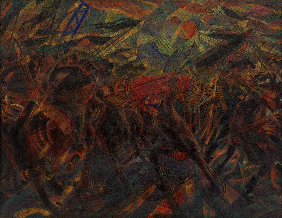 Похороны анархиста Галли - Carlo Carrà, 1910–1911 годы, холст, масло