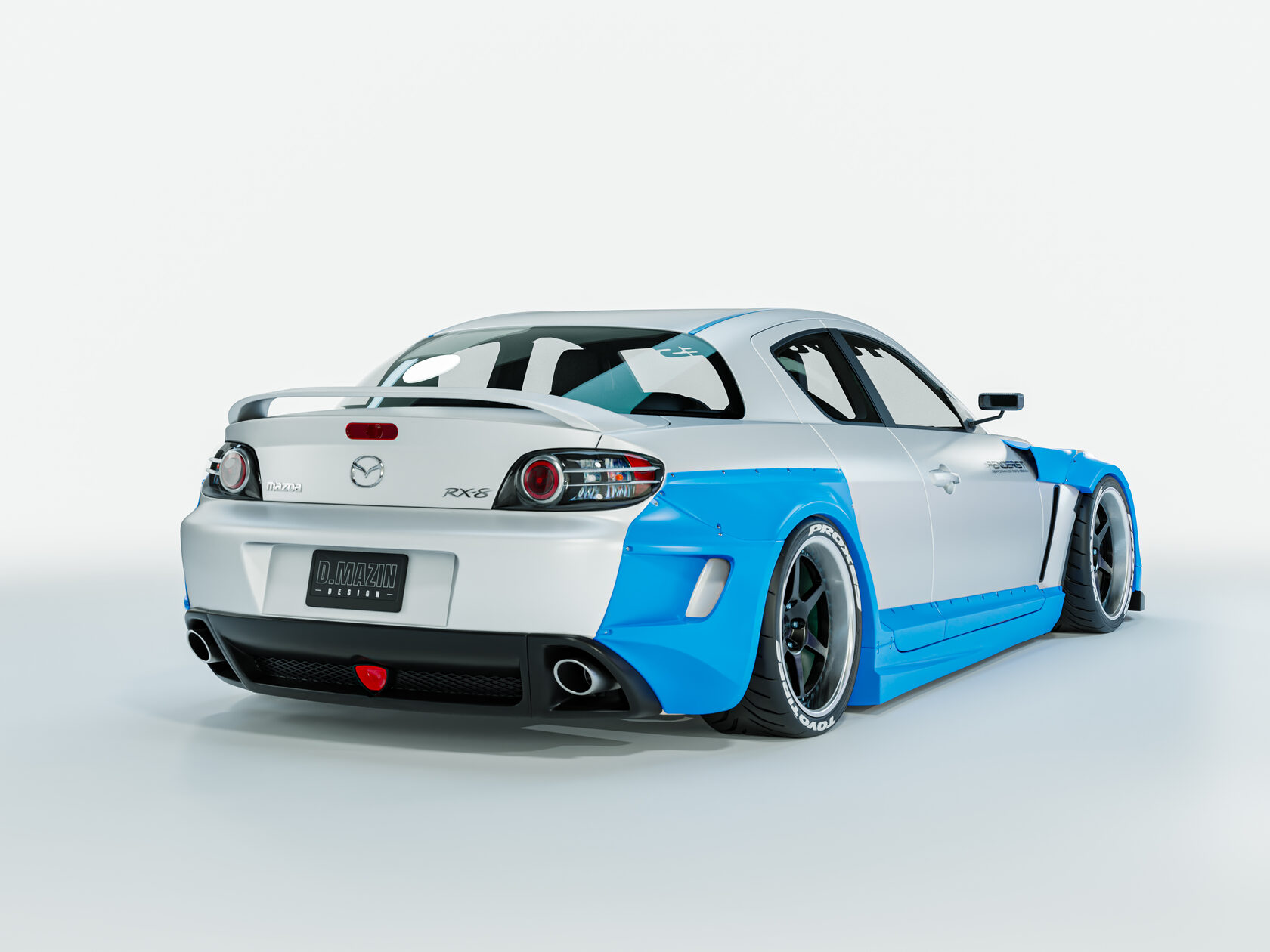 FENDERIST SPEC S 50mm fender flares kit / WIDE BODY KIT Mazda RX8 2003