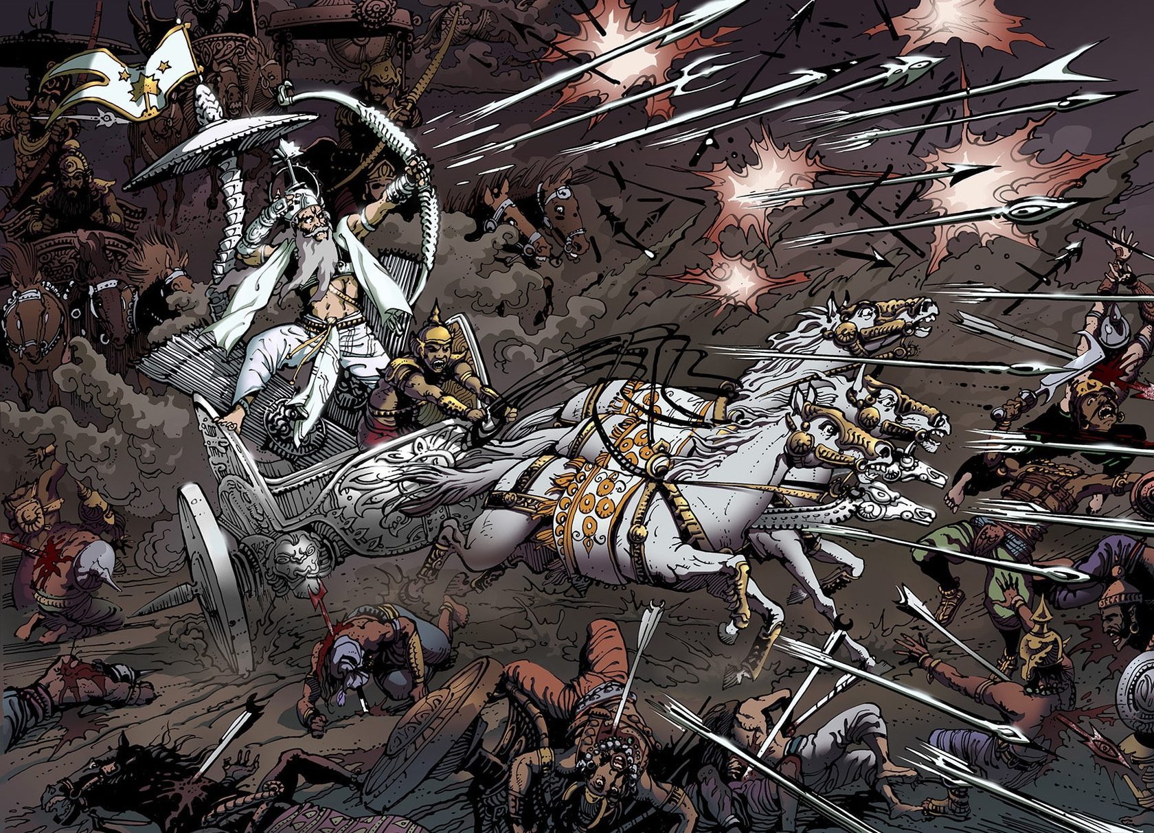 Результат пошуку зображень за запитом "Mahabharata. Gods and Heroes""