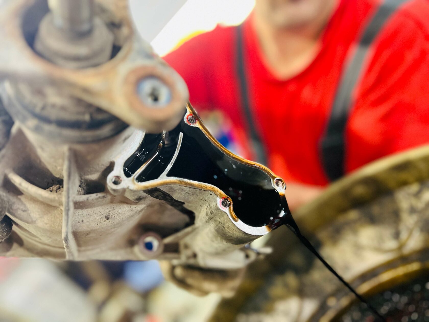 Отработанное масло муфты