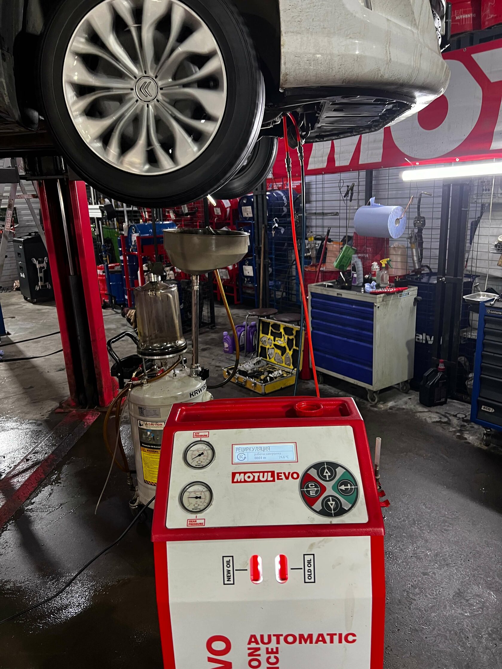 Результат обслуживания АКПП в Motul Team