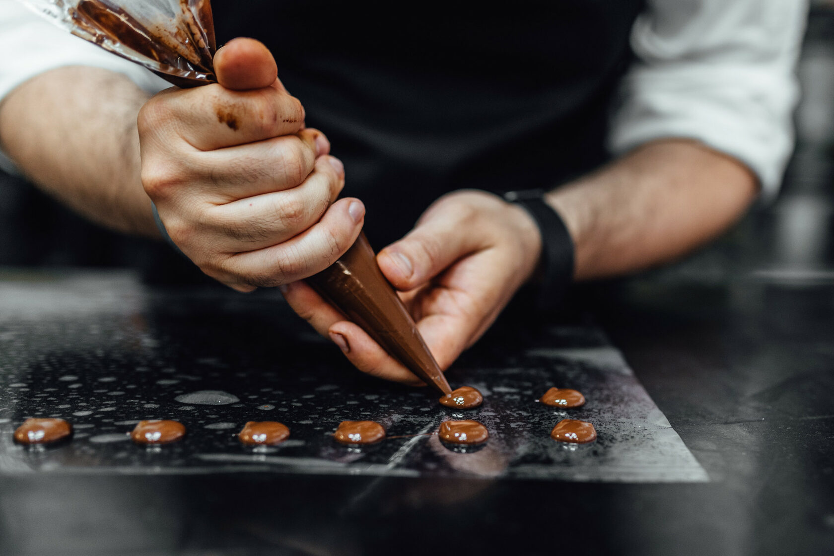 working with chocolate