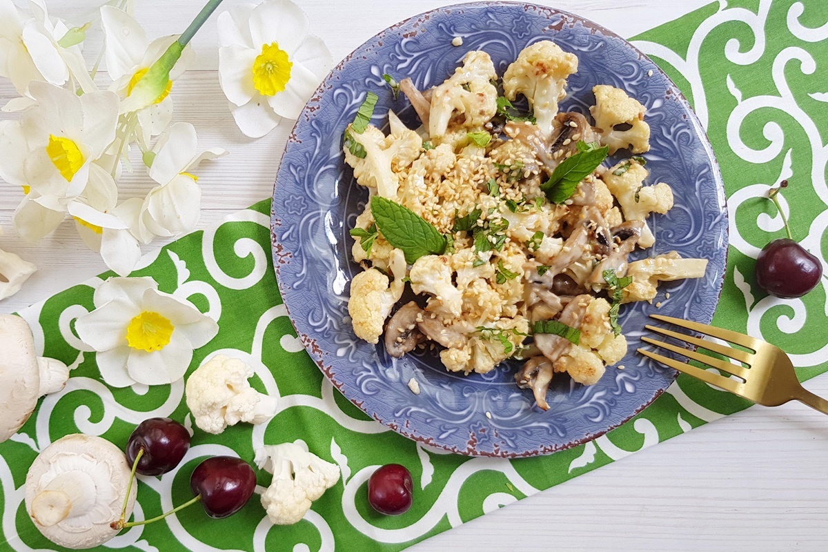 Салат из цветной капусты рецепты с фото простые и вкусные