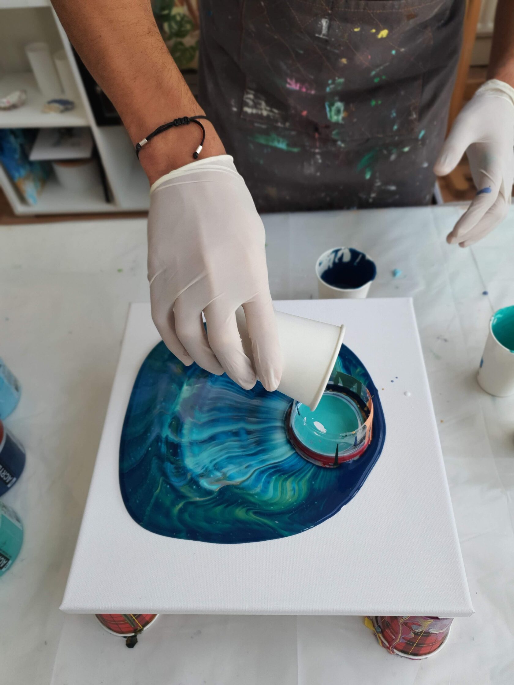 Fluid Art Classes - Lisart Painting Studio