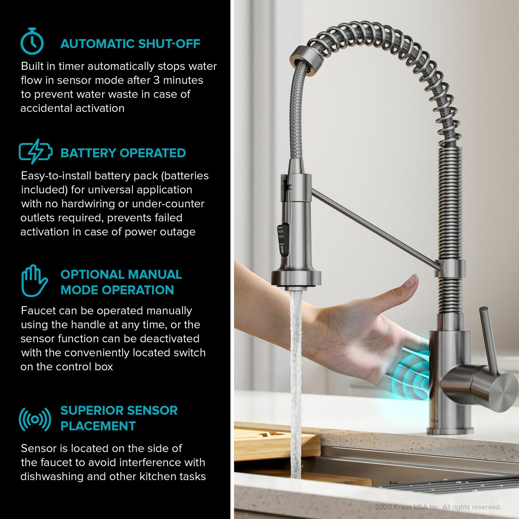 Кухонный смеситель Kraus KSF-1610SFS - изображение 9