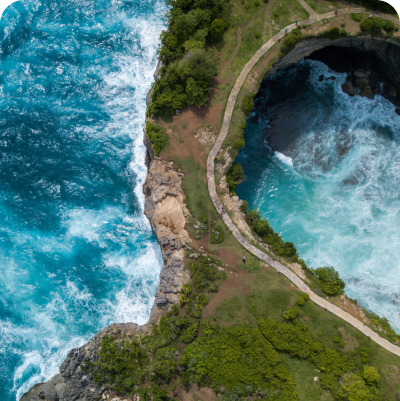 You will visit Broken Beach on a land tour in Nusa Penida