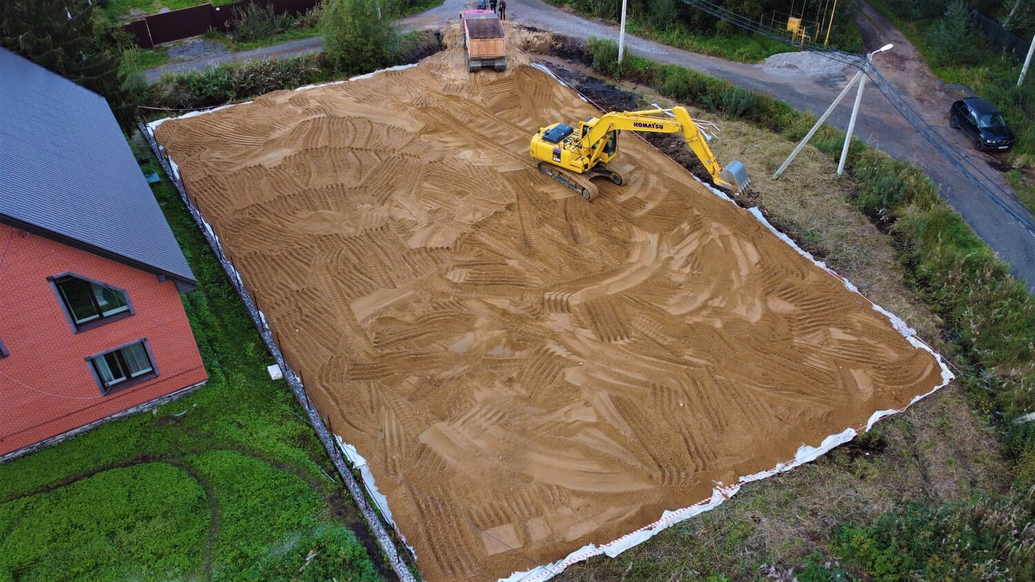 Отсыпка участка песком в спб, ло, всеволожске