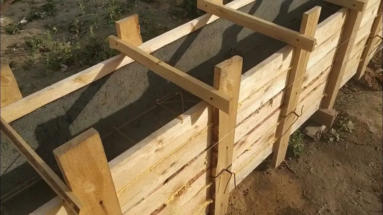 Опалубка для фундамента из доски