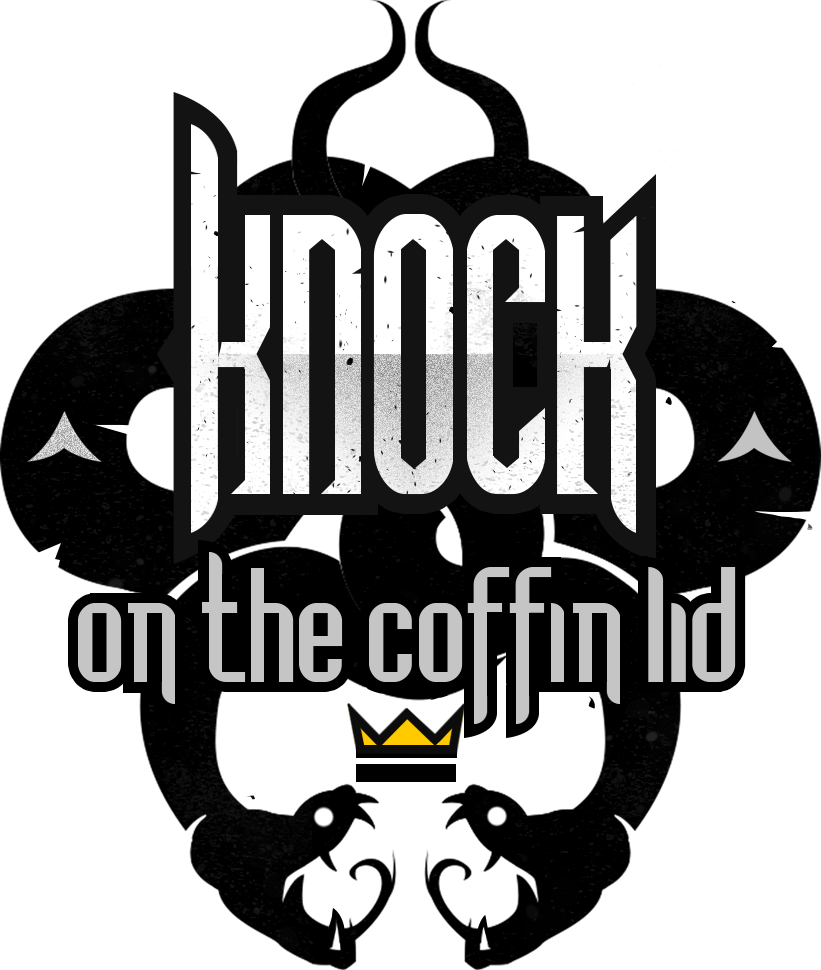 Knock on the coffin читы. Knock on the coffin. knock on the coffin lid. knock logo. knock on the coffin lid королева клещей описание.