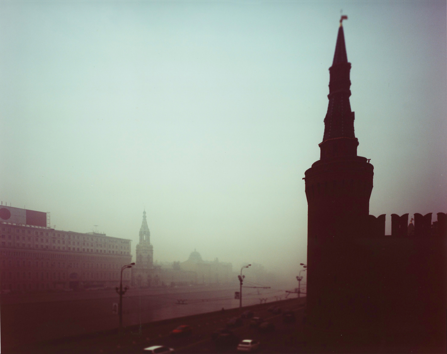 Spasskaya Tower. Moscow. 2010. Color Negative 4×5 inch.