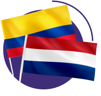 Флаги стран-поставщиков цветов