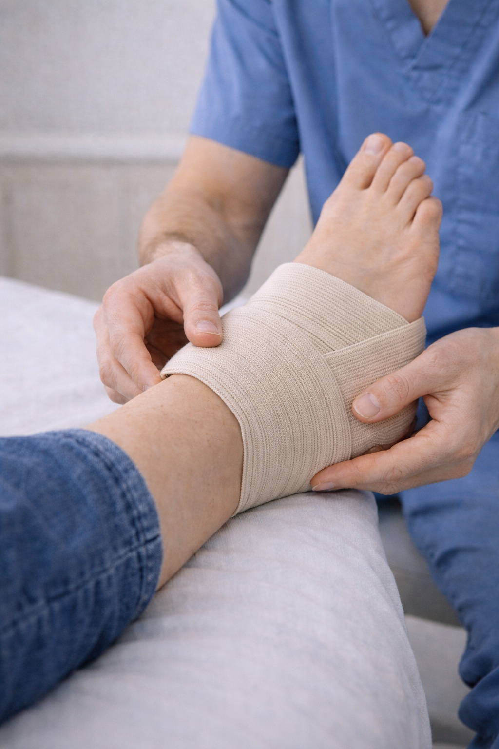 Первая помощь при травме зимой: холод и фиксация сустава