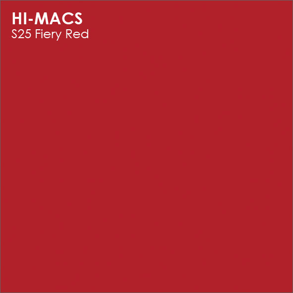 HI-MACS S25 Fiery Red – яркость, страсть и стиль в интерьере