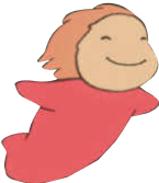 red fish with a girl`s face