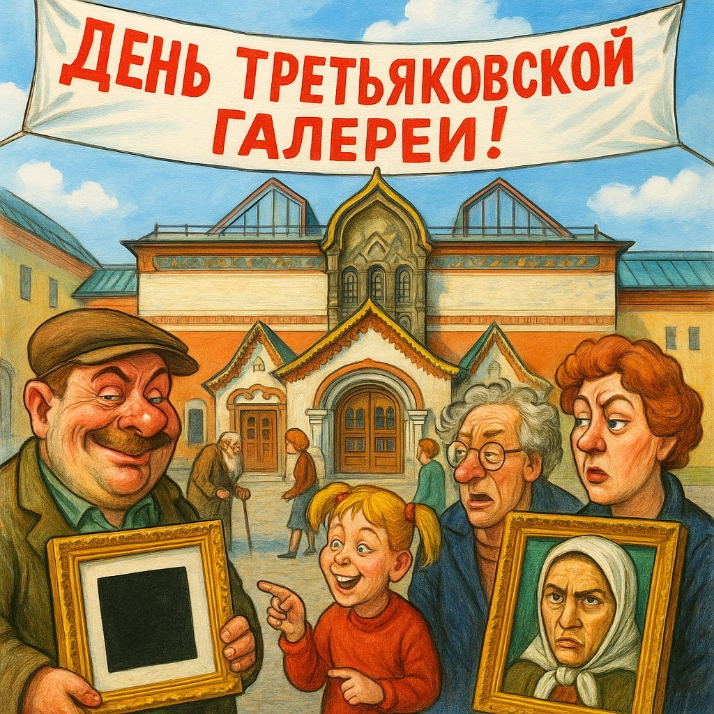 22 мая - День основания Третьяковской галереи - открытка