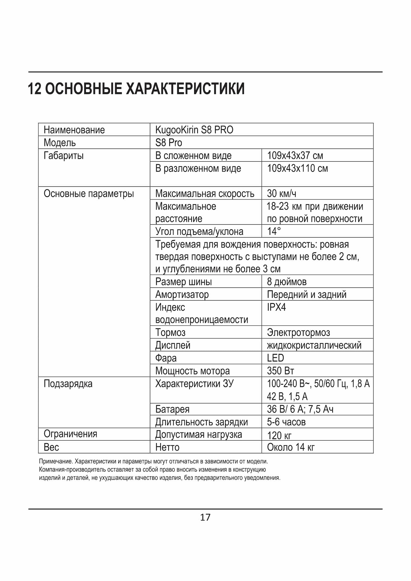 Инструкция к электросамокату Kugoo S8 Pro