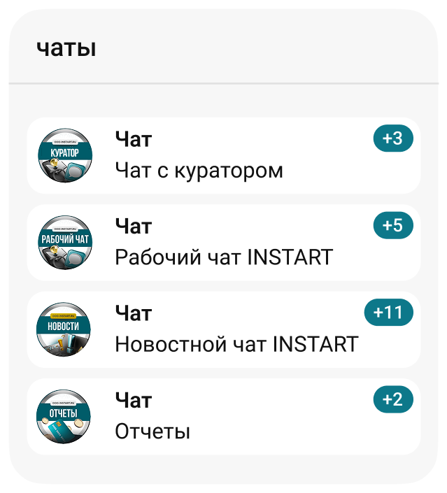Форматы курсов INSTART