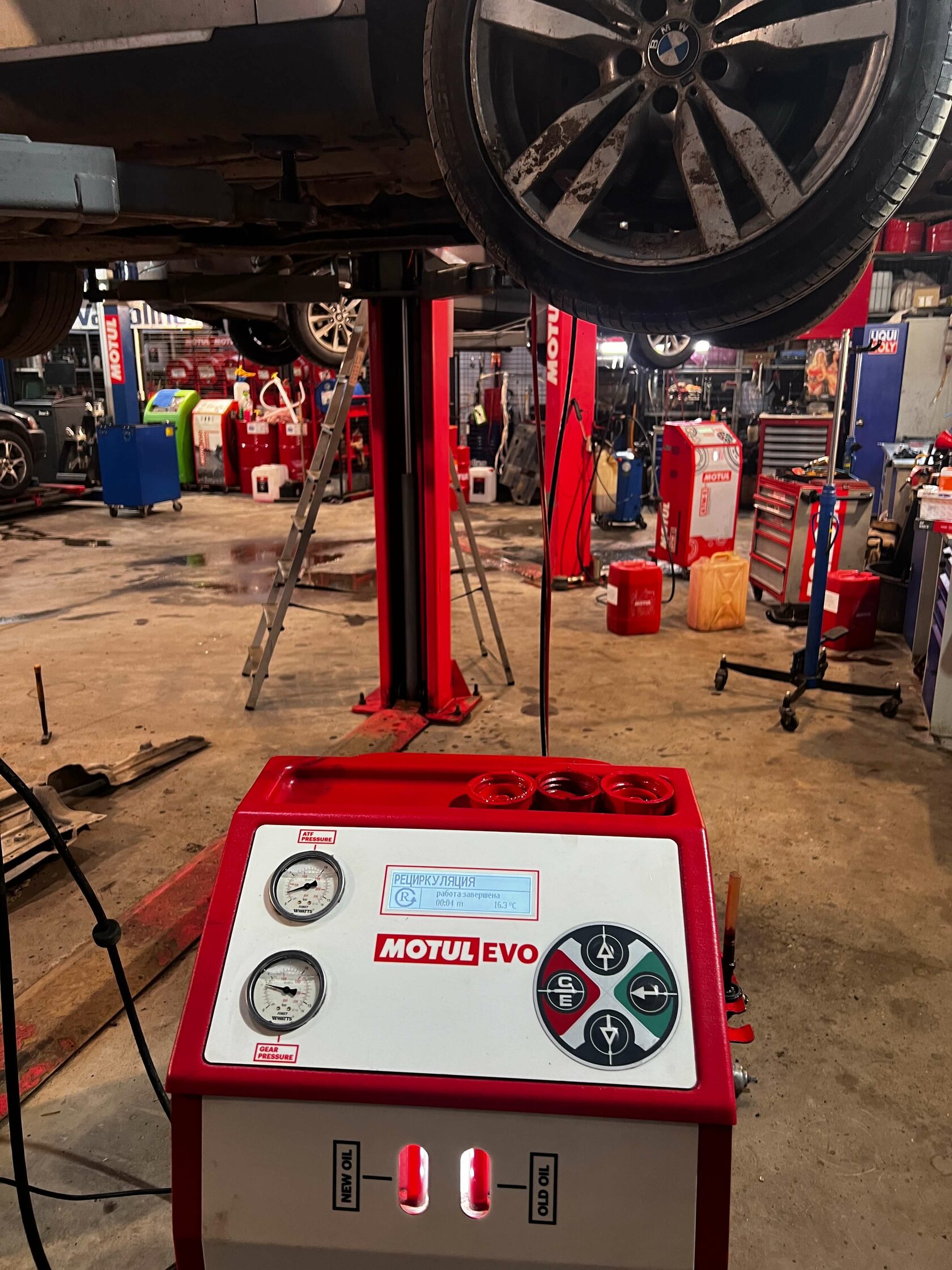 Результат обслуживания АКПП в Motul Team