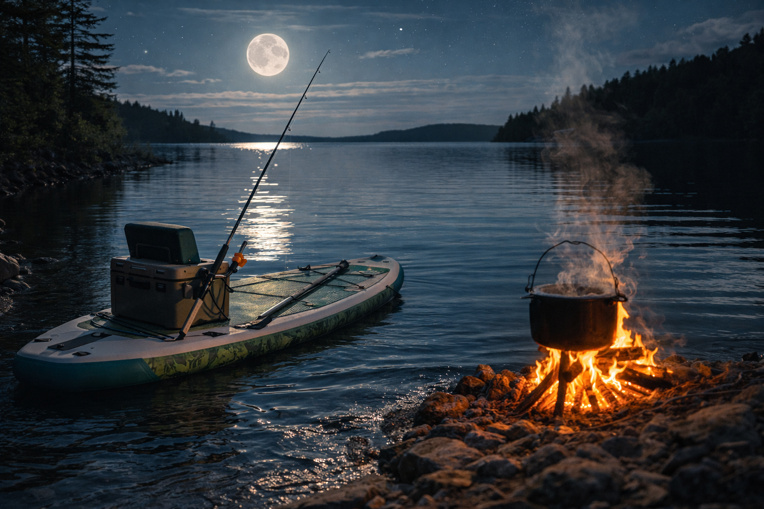 SUP для рыбалки — обзор категории