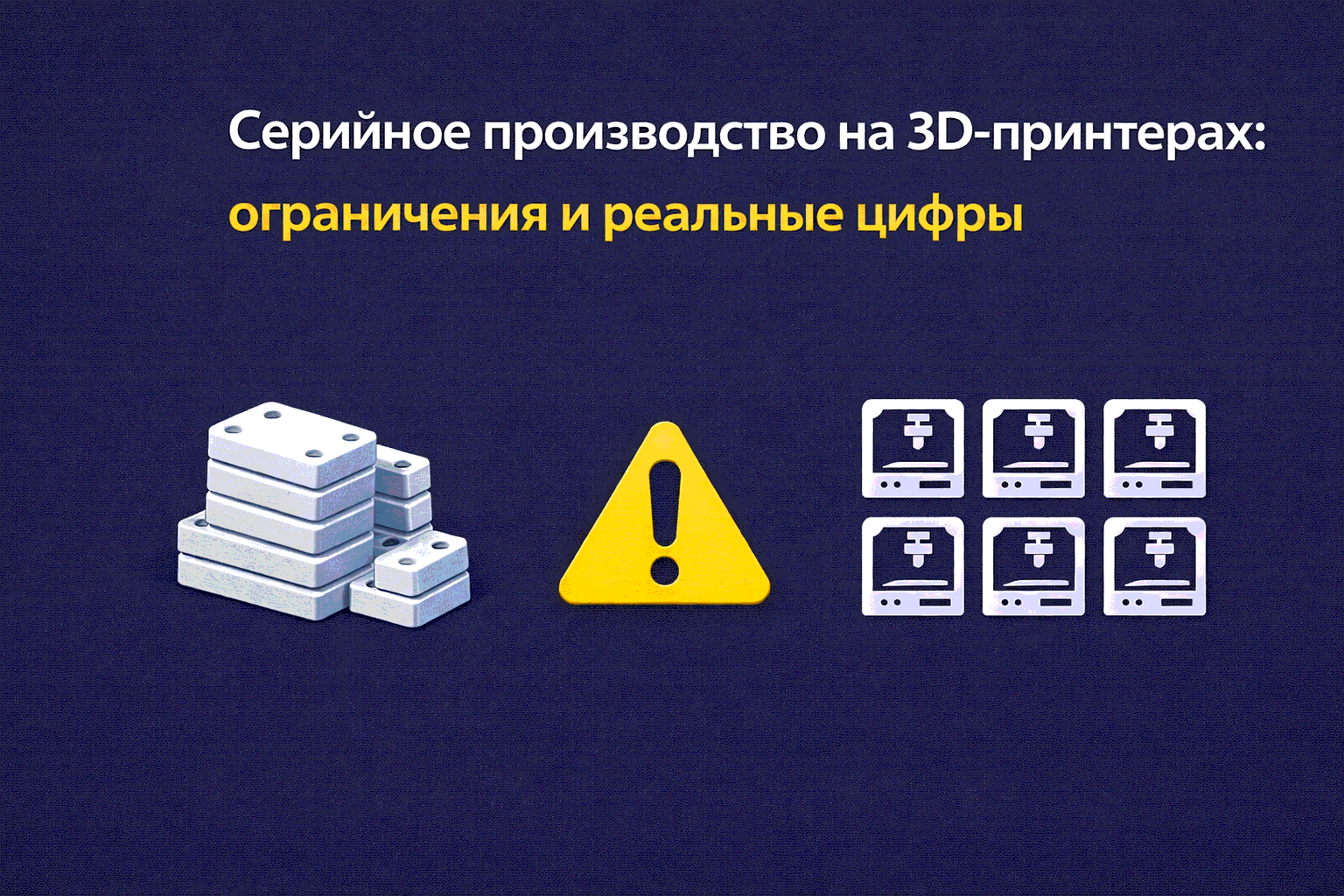 Серийное производство на 3D-принтерах: ограничения и реальные цифры ️