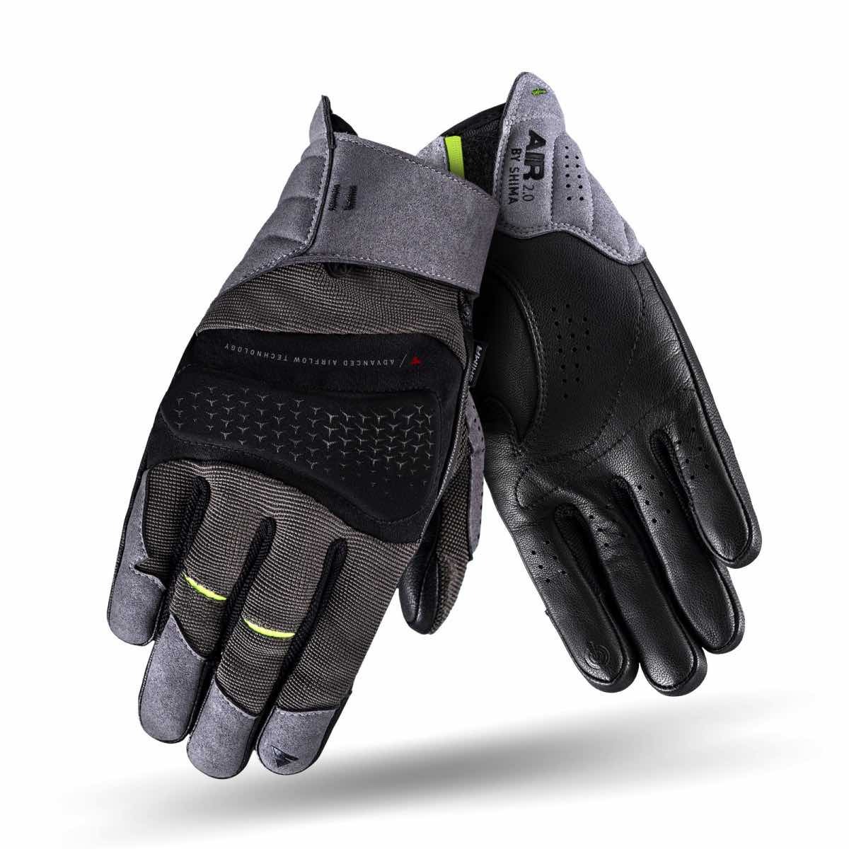 Мужские мотоперчатки SHIMA AIR 2.0 Men Grey, серый — в наличии в Санкт-Петербурге