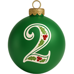 Новогодний шар с цифрой 2 — символ второго дня тура по Мурманской области: поездка в Териберку, прогулка по побережью Северного Ледовитого океана и наблюдение за китами