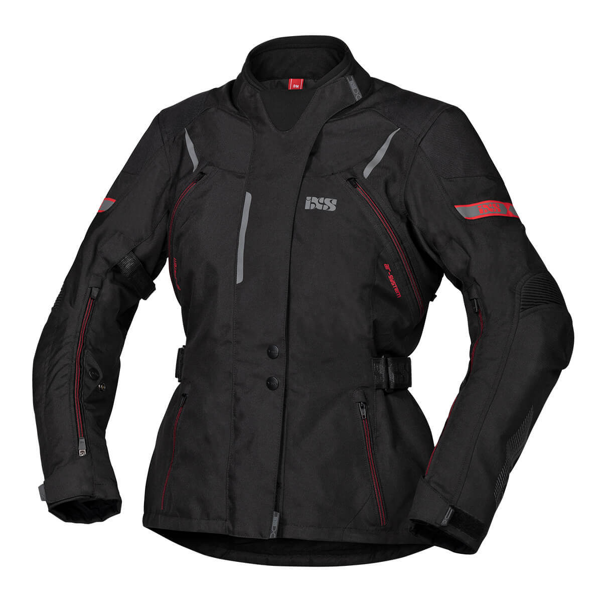 Туристическая мотокуртка IXS Tour Women Liz-ST Black-Red, чёрный — в наличии в СПб