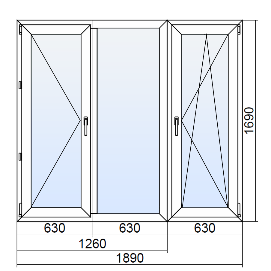 Длина оконного стекла. Окно ПВХ трехстворчатое однокамерное высота 1500 ширина 1750. Габариты окна ПВХ 120х80. Оконный блок ОП г1. Двухкамерное поворотно-откидное окно ОП б1 1500-1500 (4м1-12аг-4м1-12аг-и4).