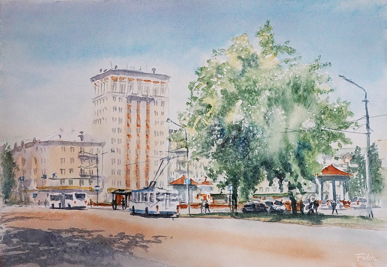 Пейзаж города Кемерово