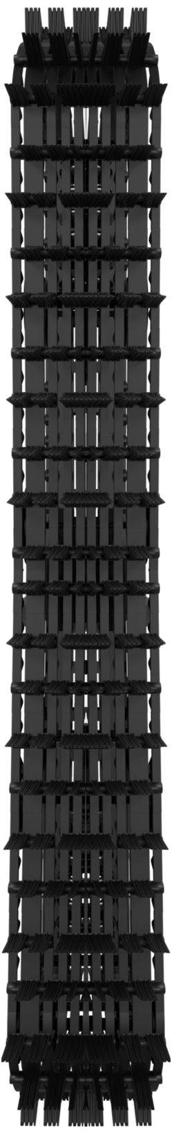 Принцип складывания гусеницы фас