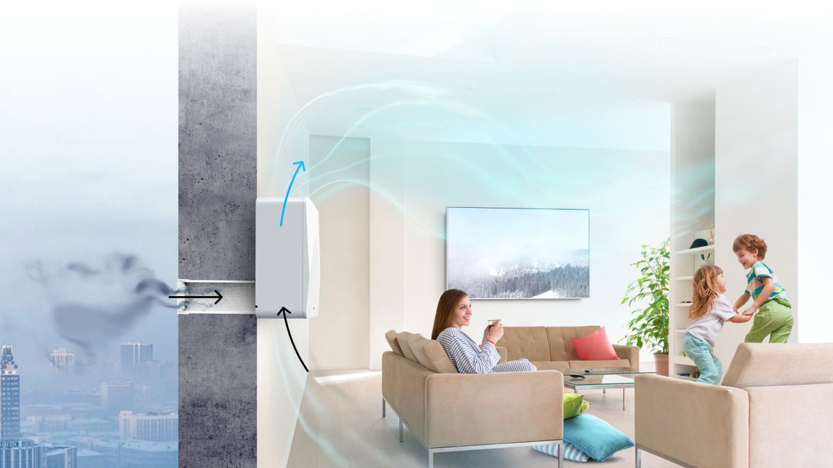 бризер в интерьере квартиры — приточная вентиляция для свежего воздуха